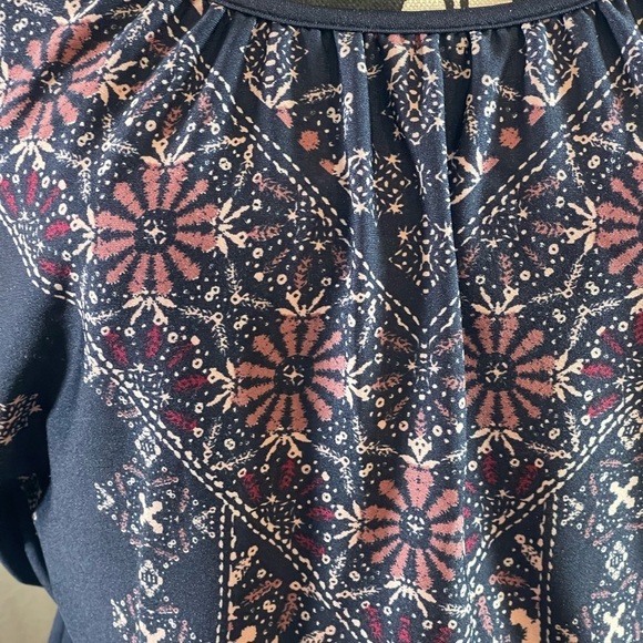 Maurices Blue and White Smocked Sundress with Raglan Sleeves - Picture 2 of 9